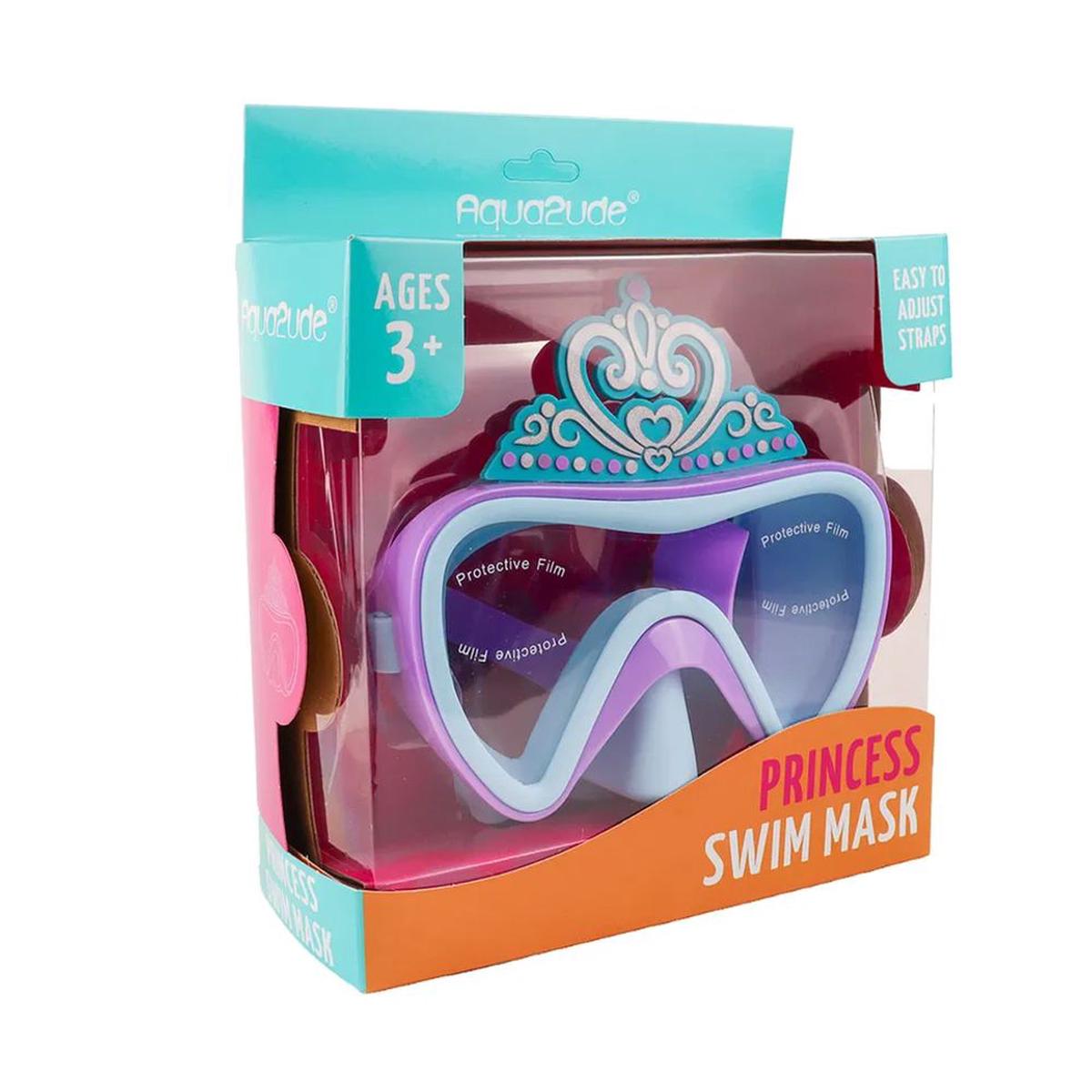 Bling2O Aqua2ude Princess Crown Swim Mask Blue, 3+ years