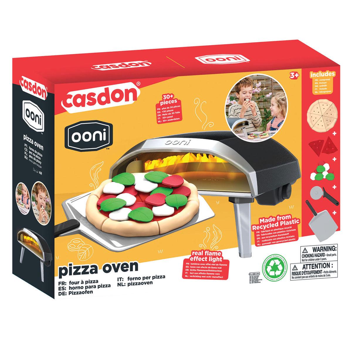 Casdon Ooni Pizza Oven Playset 30 Pieces, 37.5 x 27 x 17cm, 3+ year