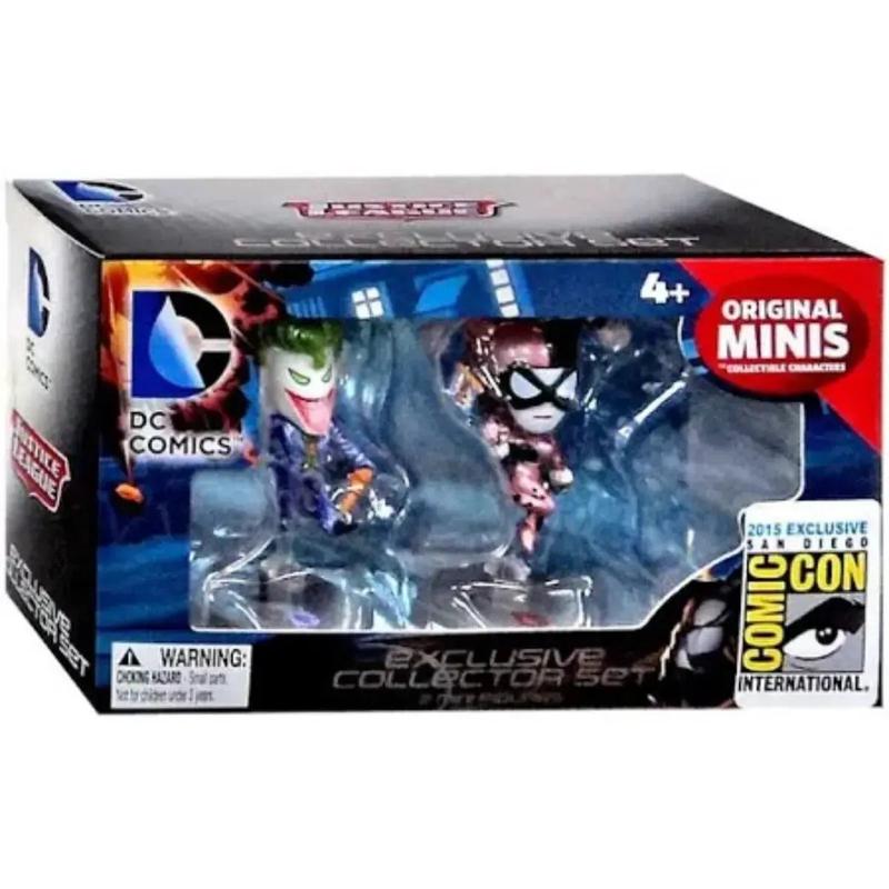 DC Comics – The Joker and Harley Quinn Mini Figures Collector Set – Blip Toys – San Diego Comic-Con 2015 (SDCC) Exclusive