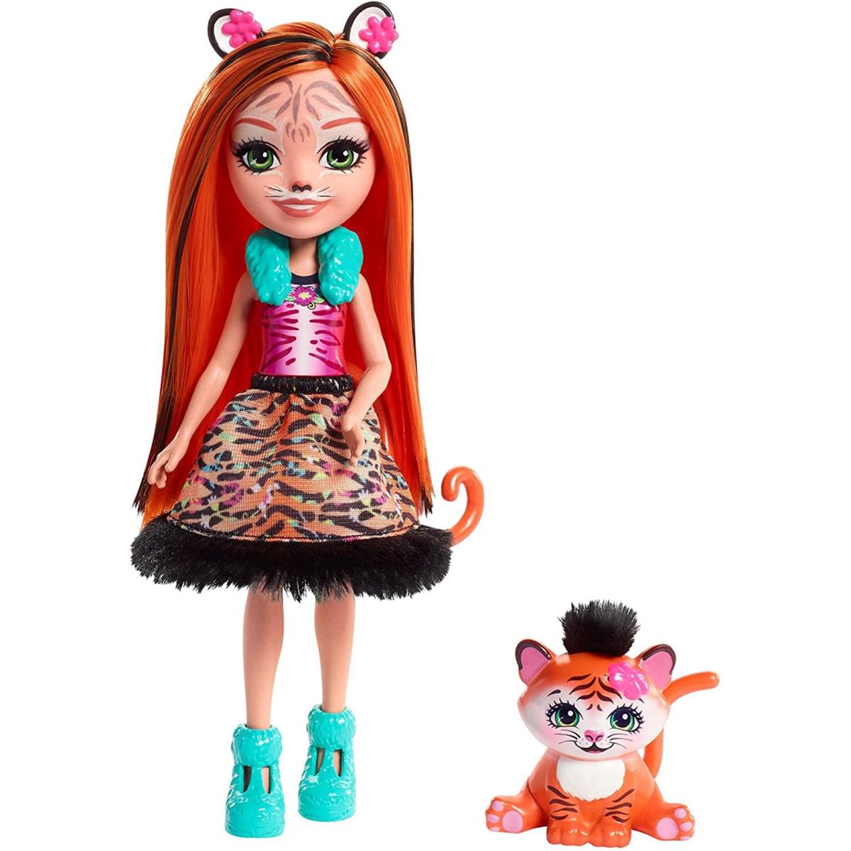 Enchantimals Tanzie Tiger Doll and Tuft Figure Playset FRH39