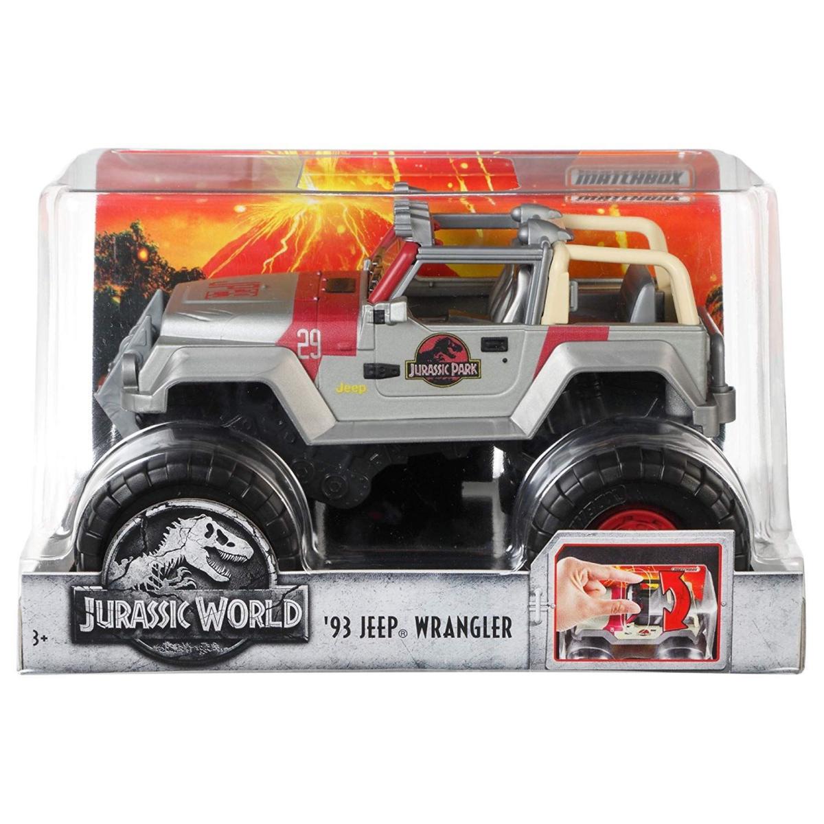 Jurassic World Matchbox 1:24 Scale Trucks -Gold Jeep Wrangler