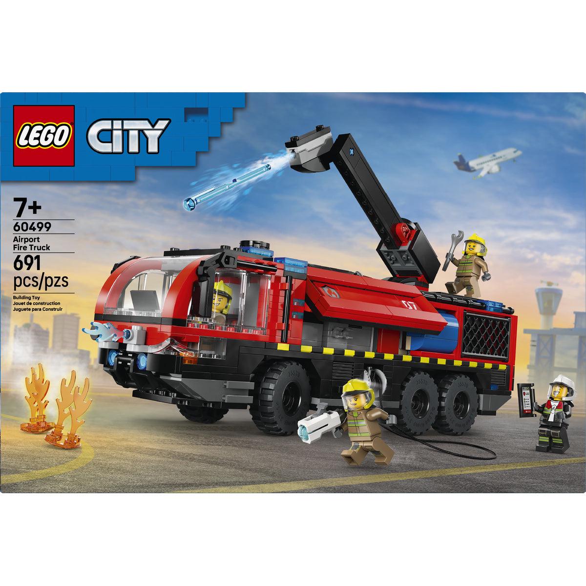 LEGO City Airport Fire Truck - Toy Truck Building Set 60499