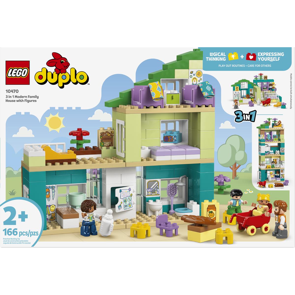 LEGO DUPLO Town 3 in 1 Modern Family House with Figures 10470