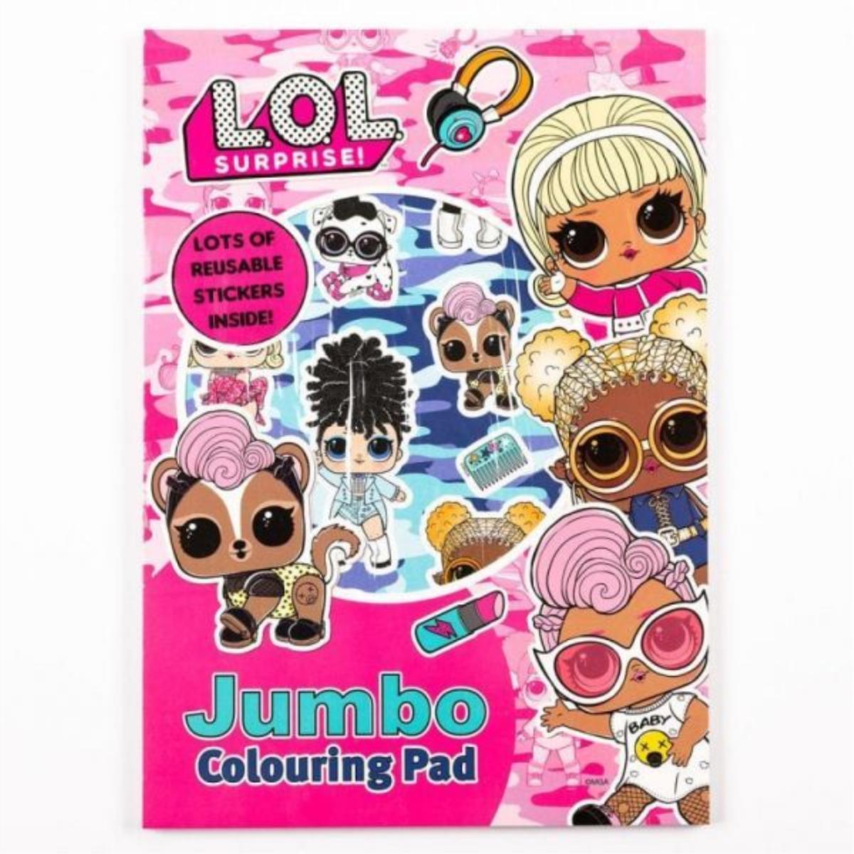 LOL Surprise Jumbo Colouring Pad