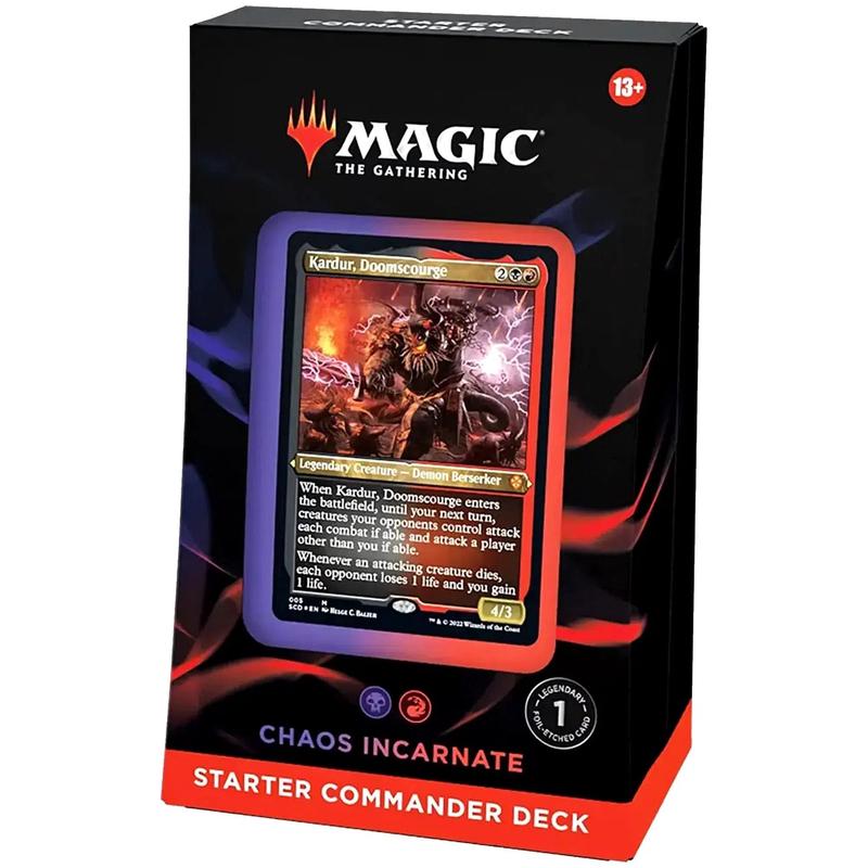 Magic: The Gathering [2022 Starter Commander] – Chaos Incarnate Starter Commander Deck – Wizards of the Coast