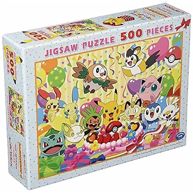 Pokmon - Lets Eat Together! Birthday Party with Cake Jigsaw Puzzle (500 Pieces) - Ensky