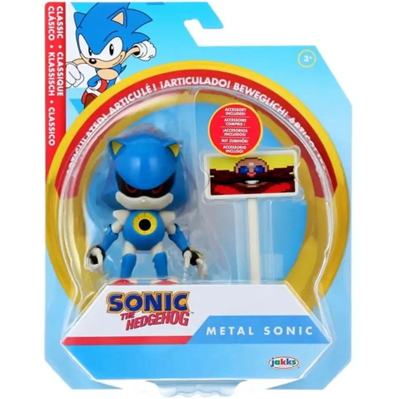 Sonic The Hedgehog – Metal Sonic with Goal Post Sign Action Figure (4″) – Jakks Pacific