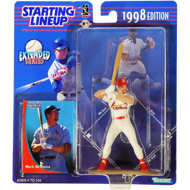 Starting Lineup [MLB: St. Louis Cardinals] – Mark McGwire Baseball Figure – Hasbro – 1998 Edition Extended Series