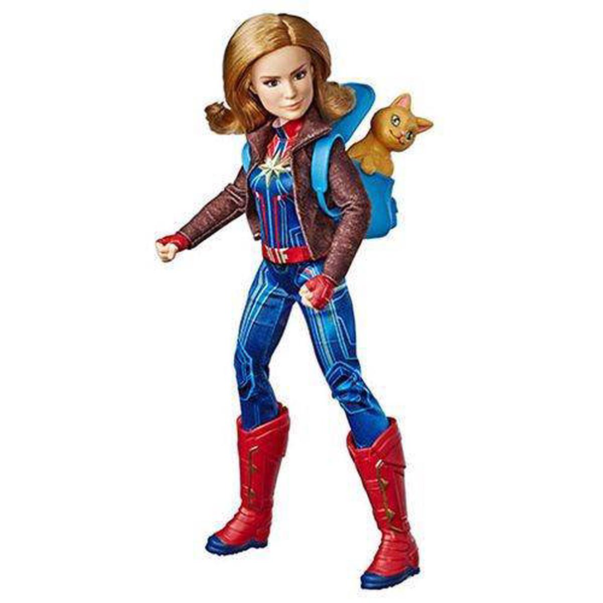 Captain Marvel Adventure Doll and Marvel’s Goose Cat