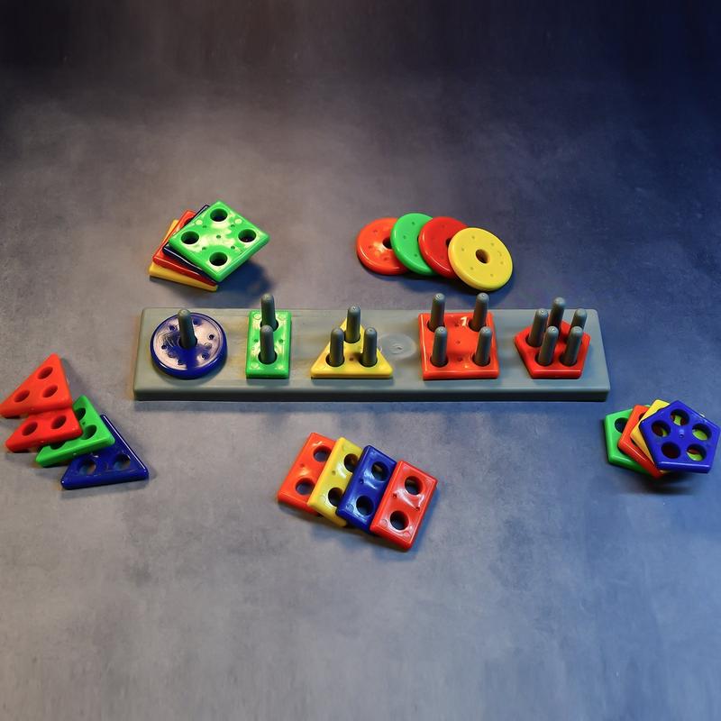 Geometric Brick with box- 5 Angle Matching Column Blocks for Kids – Preschool Educational Learning Toys.