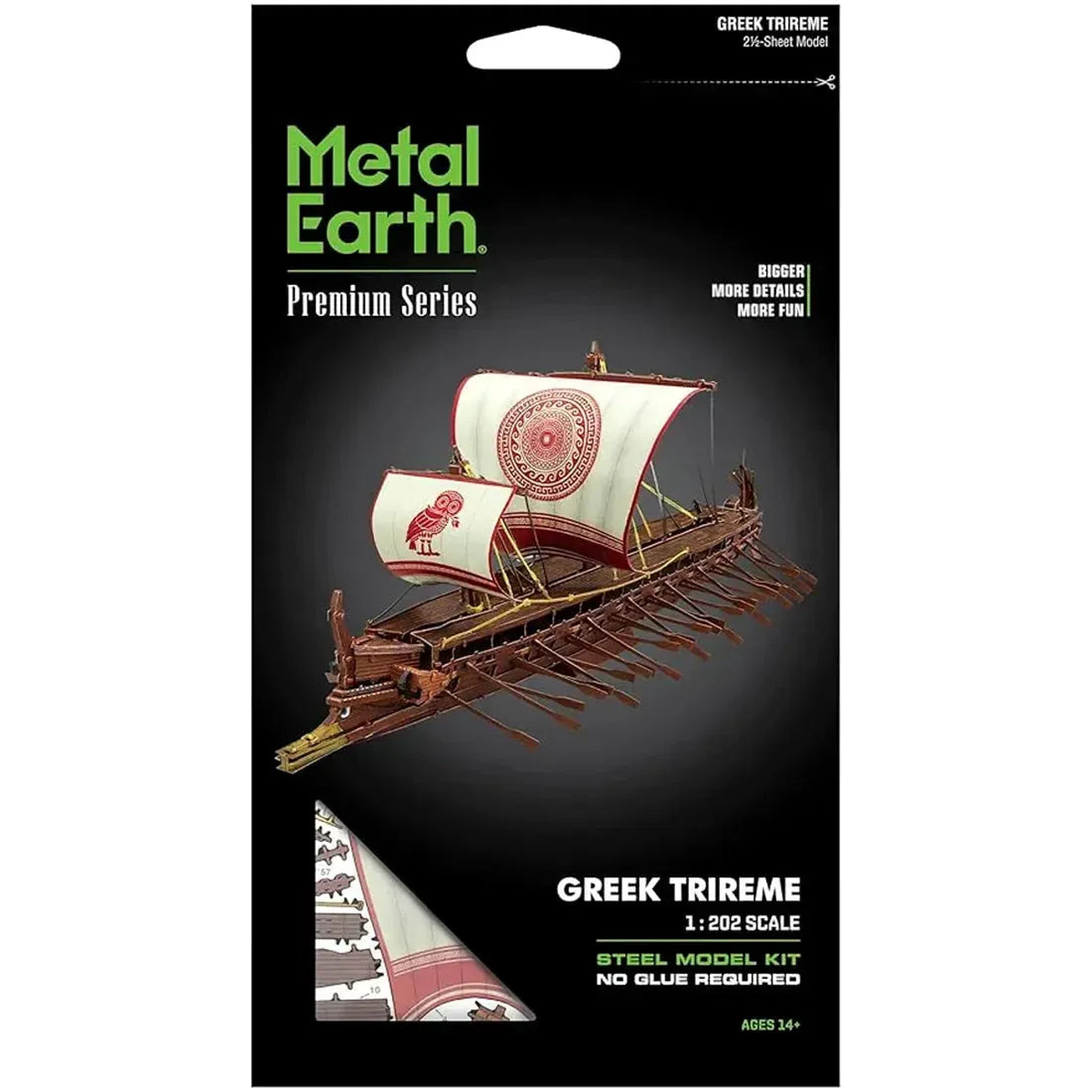 Greek Trireme Ship Figure Model Kit – Fascinations – Metal Earth Premium Series