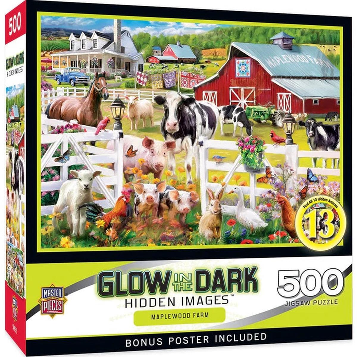 Hidden Images – Maplewood Farm 500 Piece Jigsaw Puzzle 32525