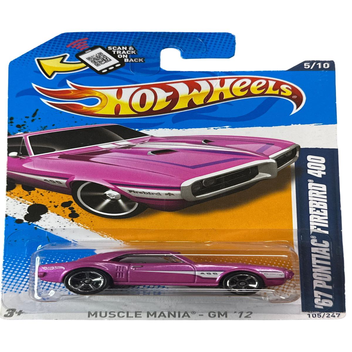 Hot Wheels ’67 Pontiac Firebird 400 Pink Muscle Mania – GM 12 105/247