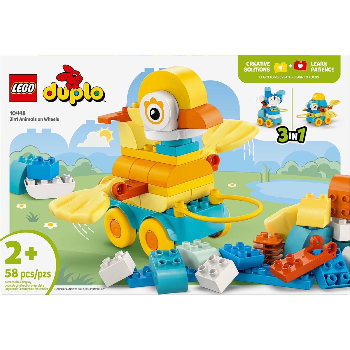 LEGO Duplo Town 3 in 1 Animals on Wheels 10448