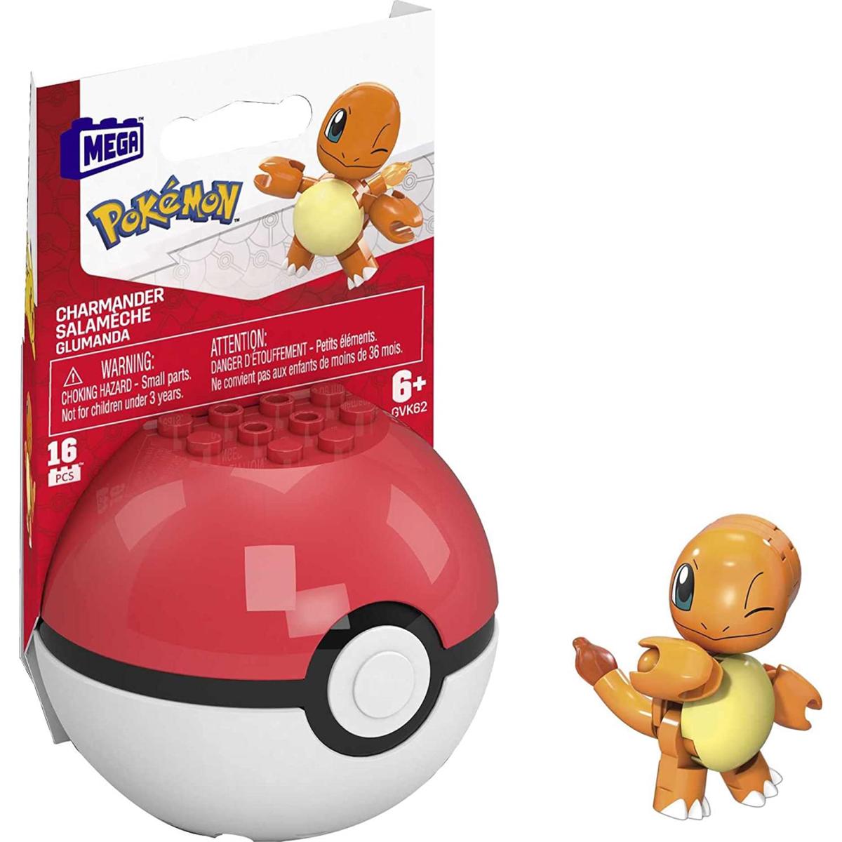 Mega Construx Pokemon 16 Piece Charmander Construction Building Set