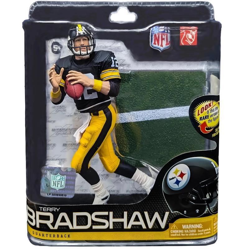 NFL [Pittsburgh Steelers] – Black Jersey Terry Bradshaw Quarterback Figure (6″)- McFarlane Toys – NFL Series 26 (2011)