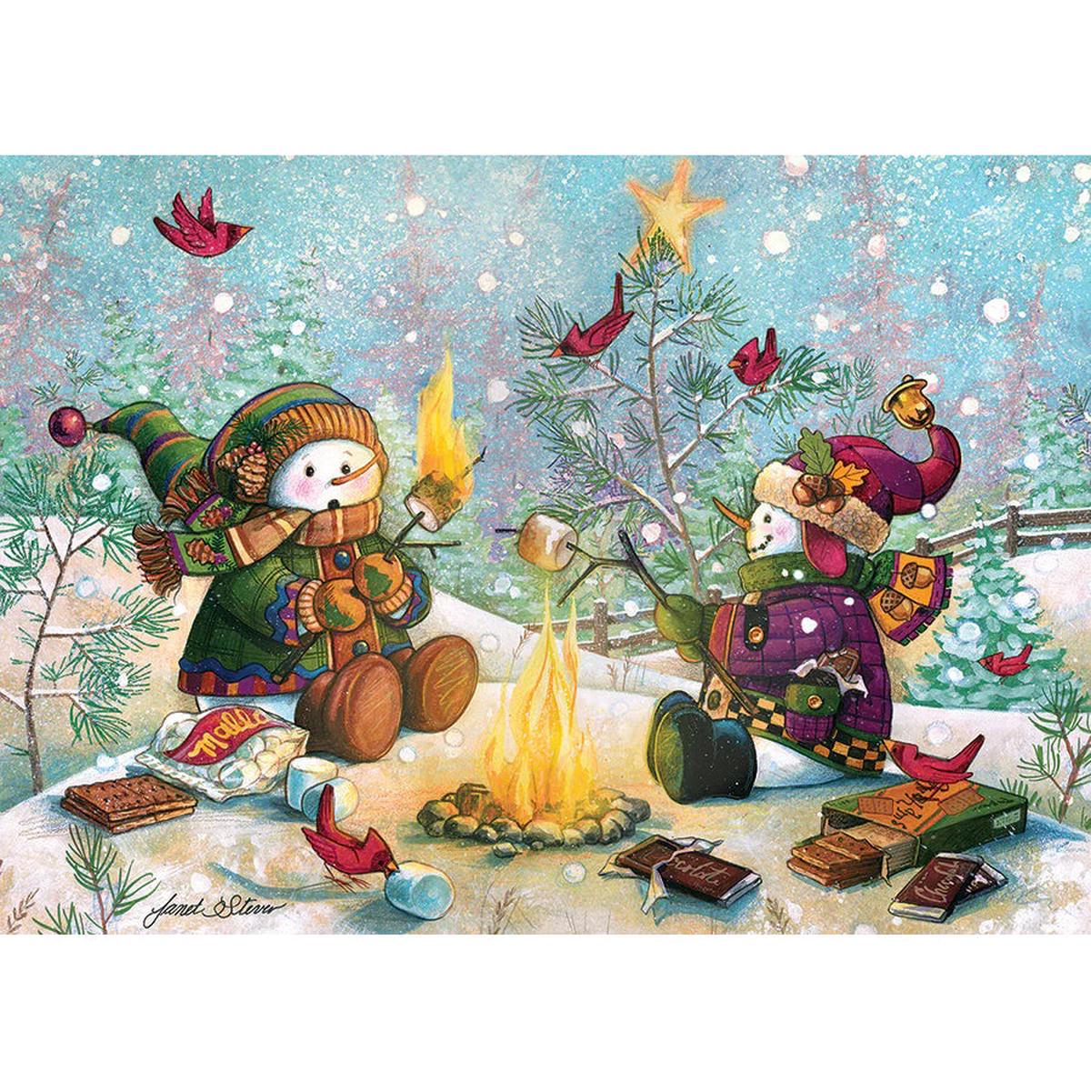 S’more Snowfall 35-Piece Tray Puzzle 58915