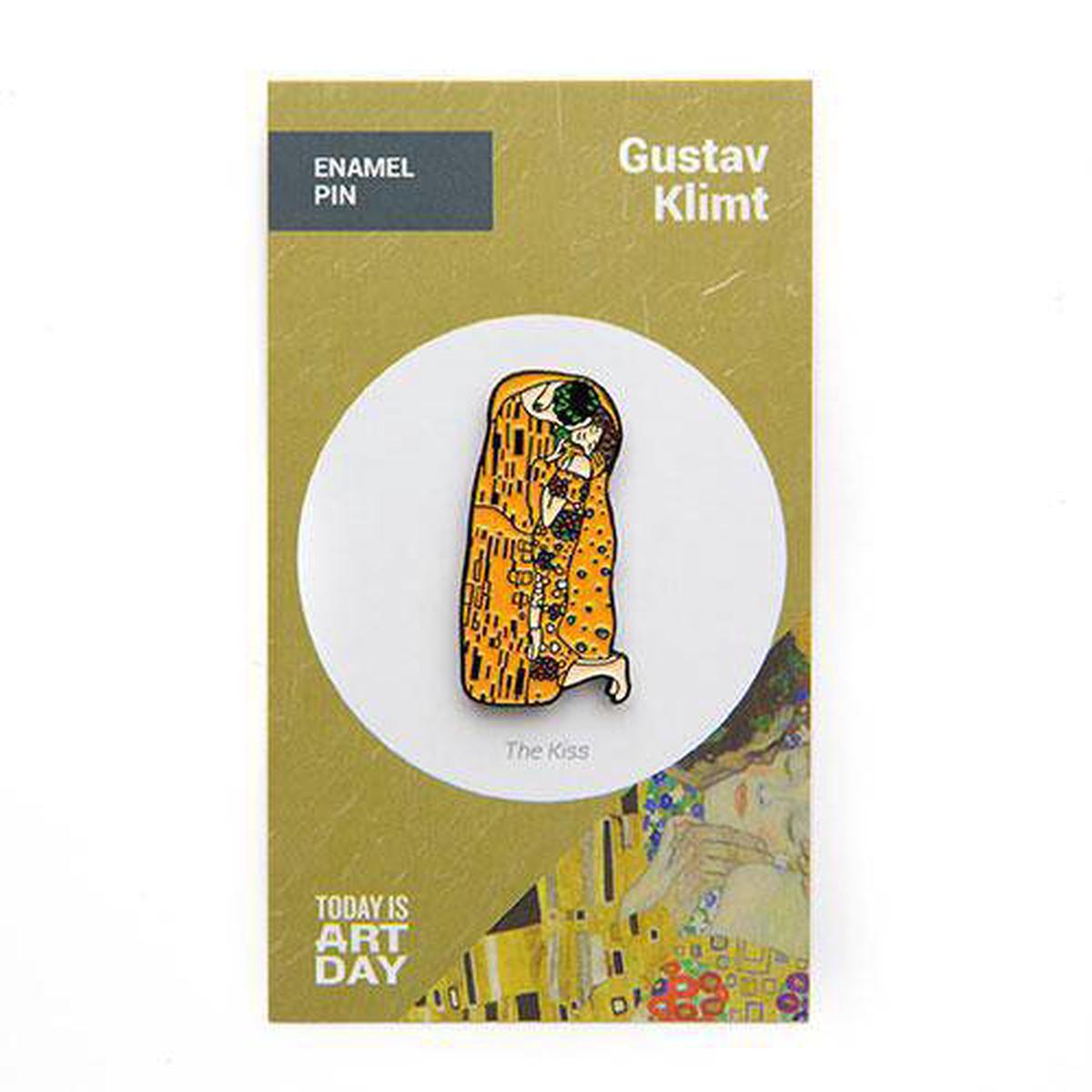 The Kiss by Gustav Klimt Enamel Pin – Today is Art Day
