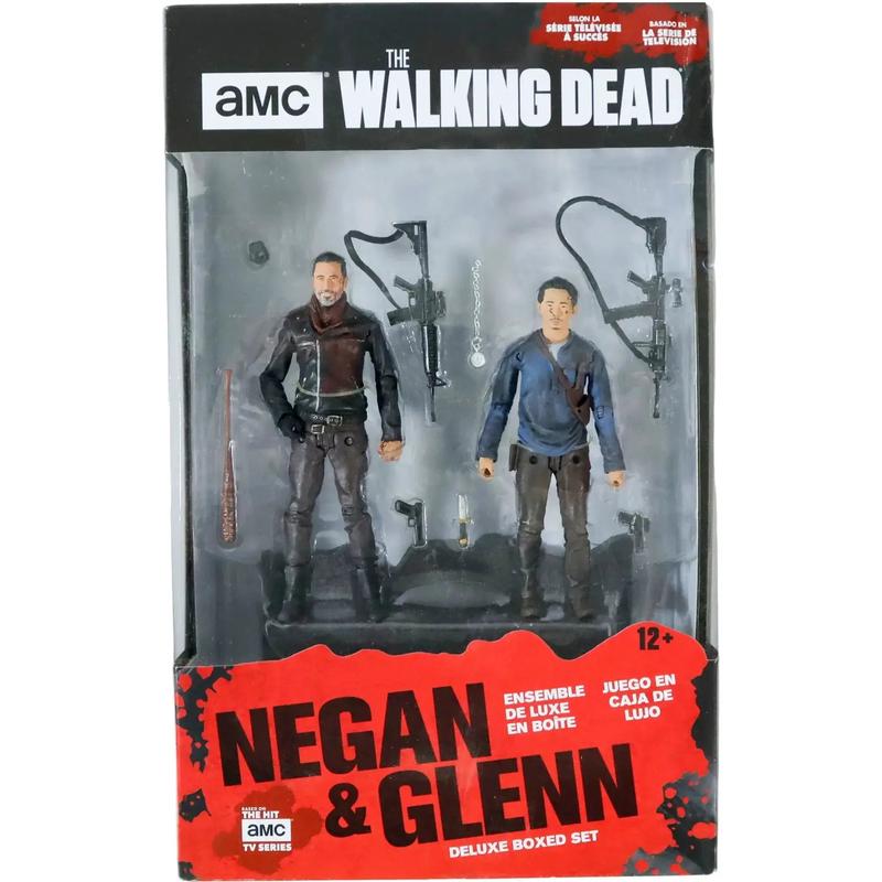The Walking Dead (TV) [Season 7] – Negan & Glenn Deluxe Boxed Action Figure Set  (5.25″ / 4.75″)  – McFarlane Toys – (2017)