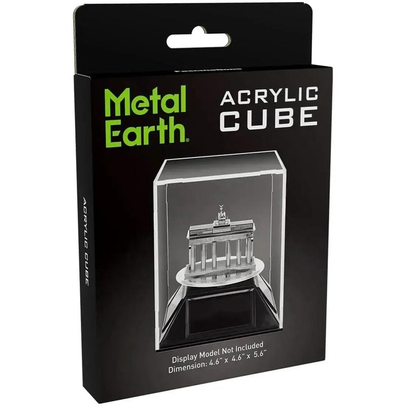 Transparent Display Cube to Display Models (4.6″x4.6″x5.6″, Acrylic) – Fascinations – Metal Earth Series