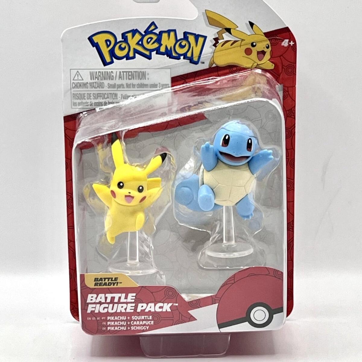 Pokemon Battle Figure Pack: Squirtle and Pikachu