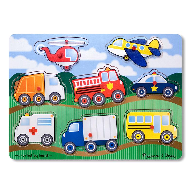Vehicles Peg Puzzle 8-piece 1874