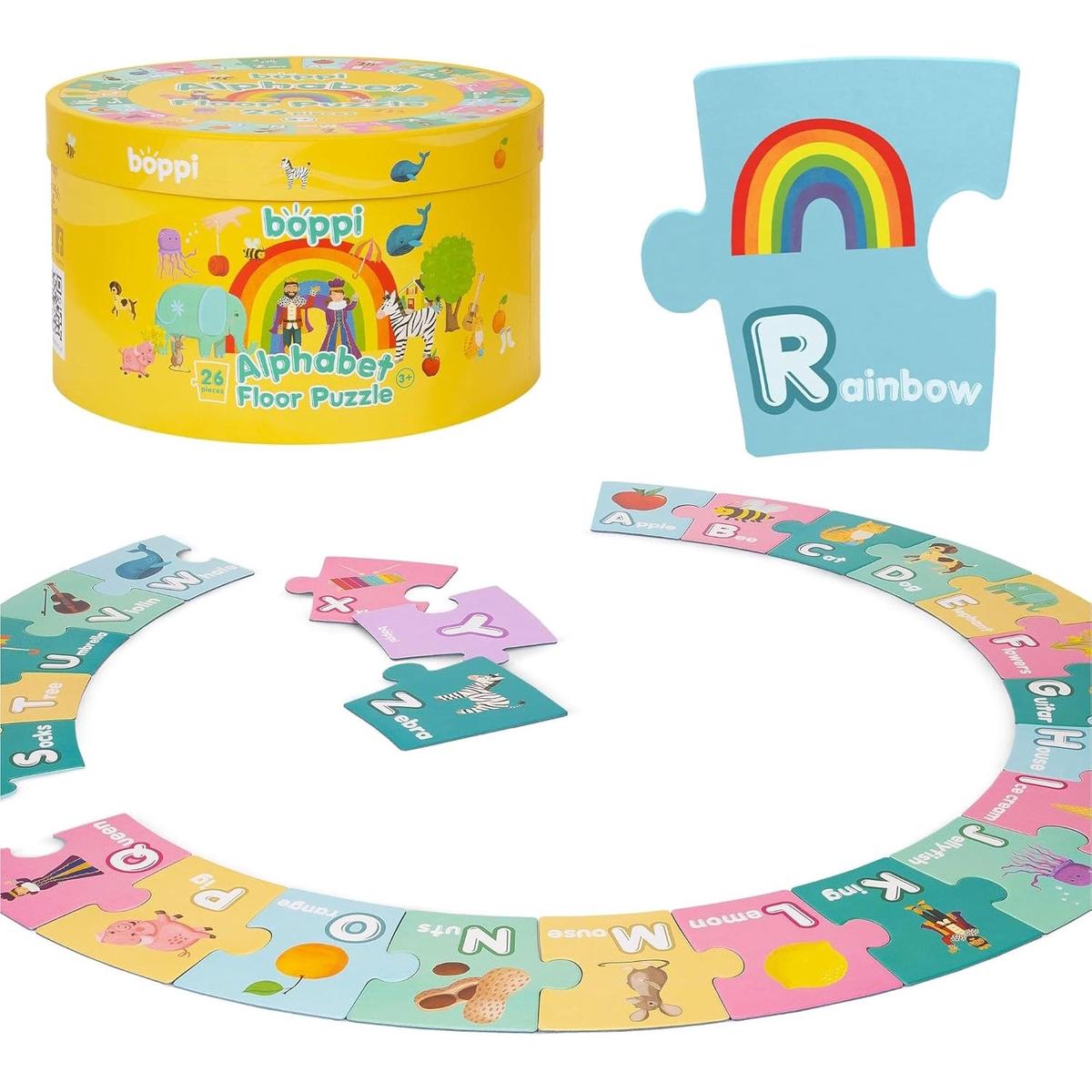 Boppi: Round Alphabet Floor Puzzle – 26 Piece Puzzle