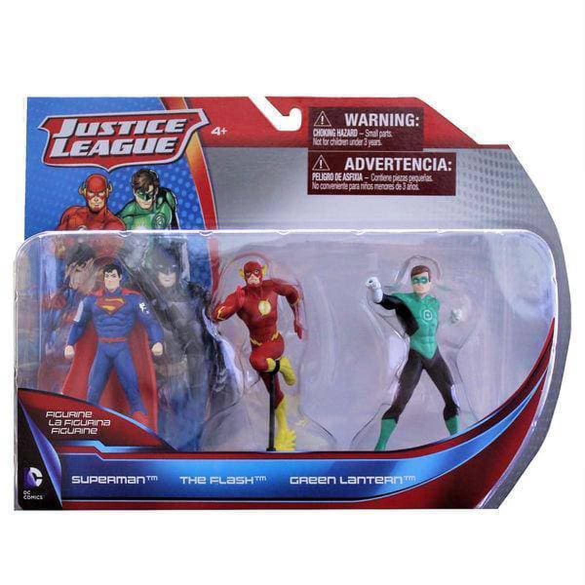 DC Comics Justice League of America Action Figure 3-Pack – Superman Flash Green Lantern