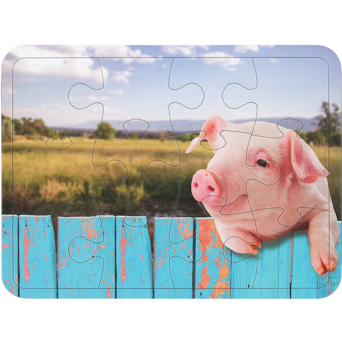 Elusive Piglet 12-Piece Puzzle CH8427