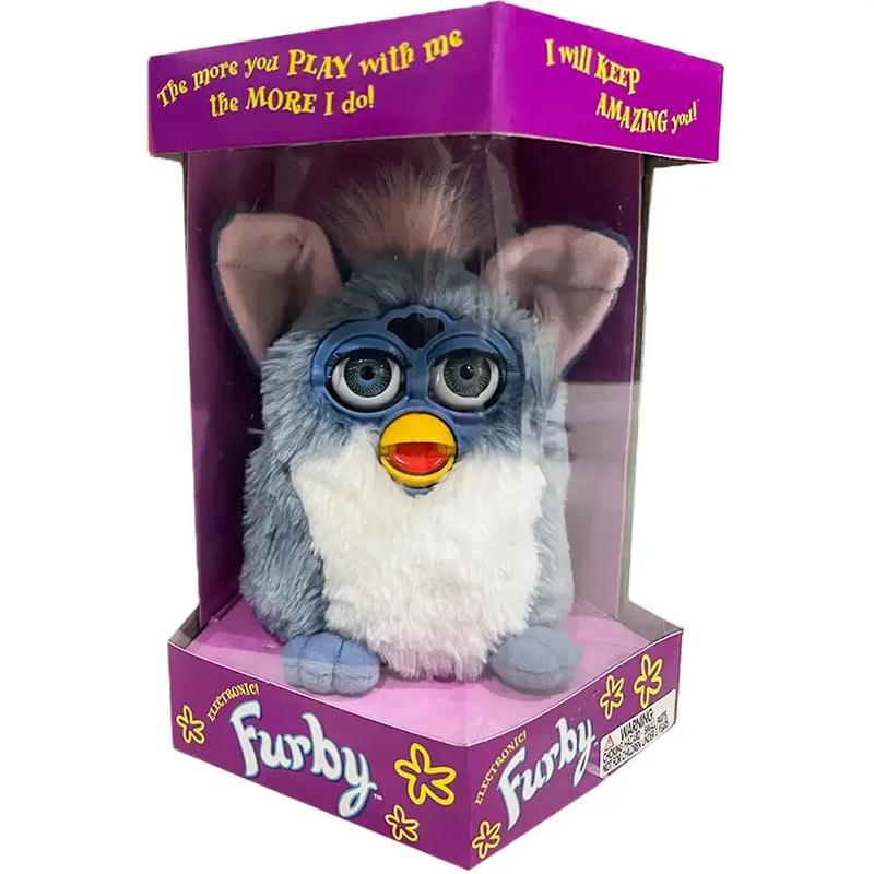 Furby – Blue & White Elephant Furby Interactive Electronic Pet (Blue Eyes) – Hasbro [Tiger Electronics] – (1999)