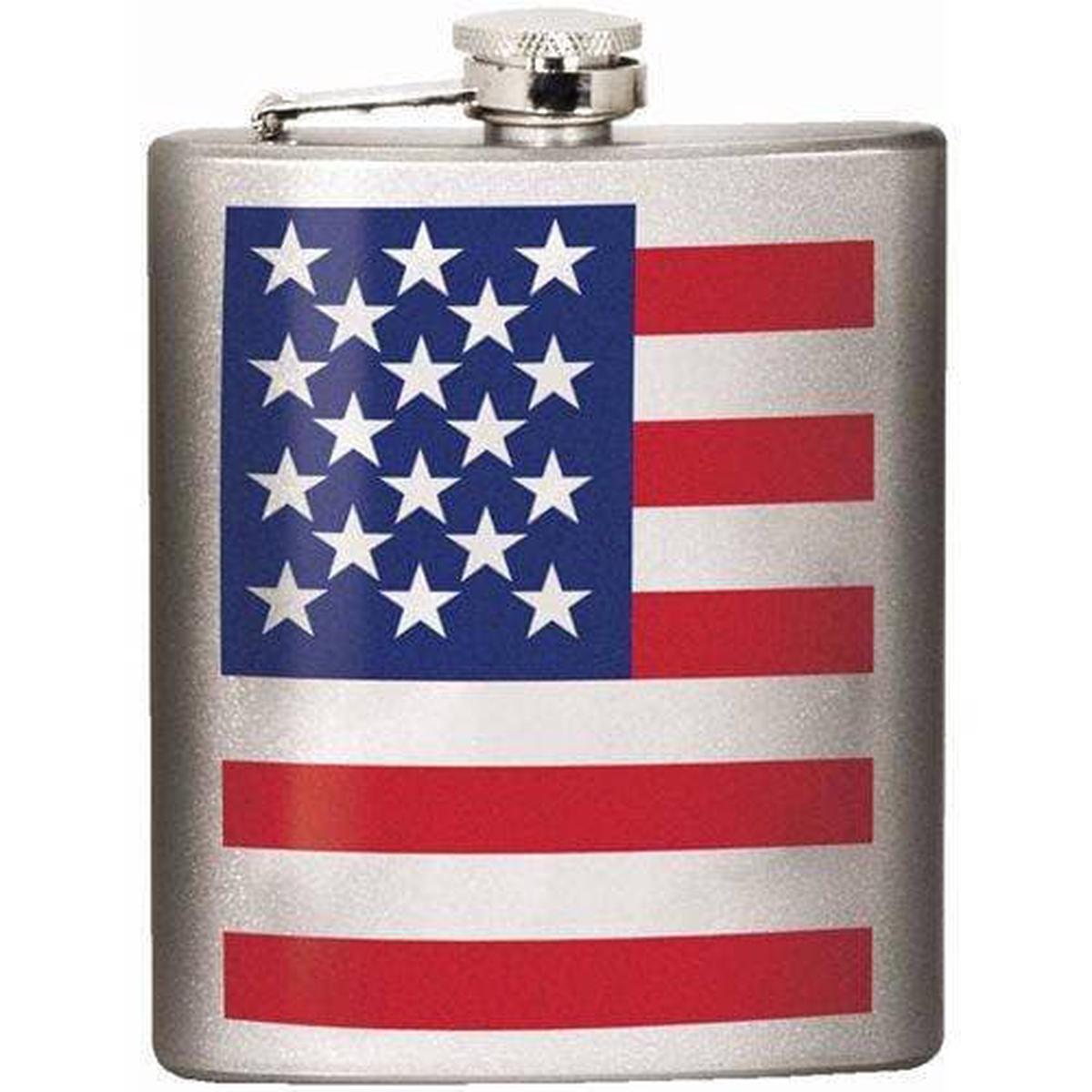 American Flag 7oz Hip Flask