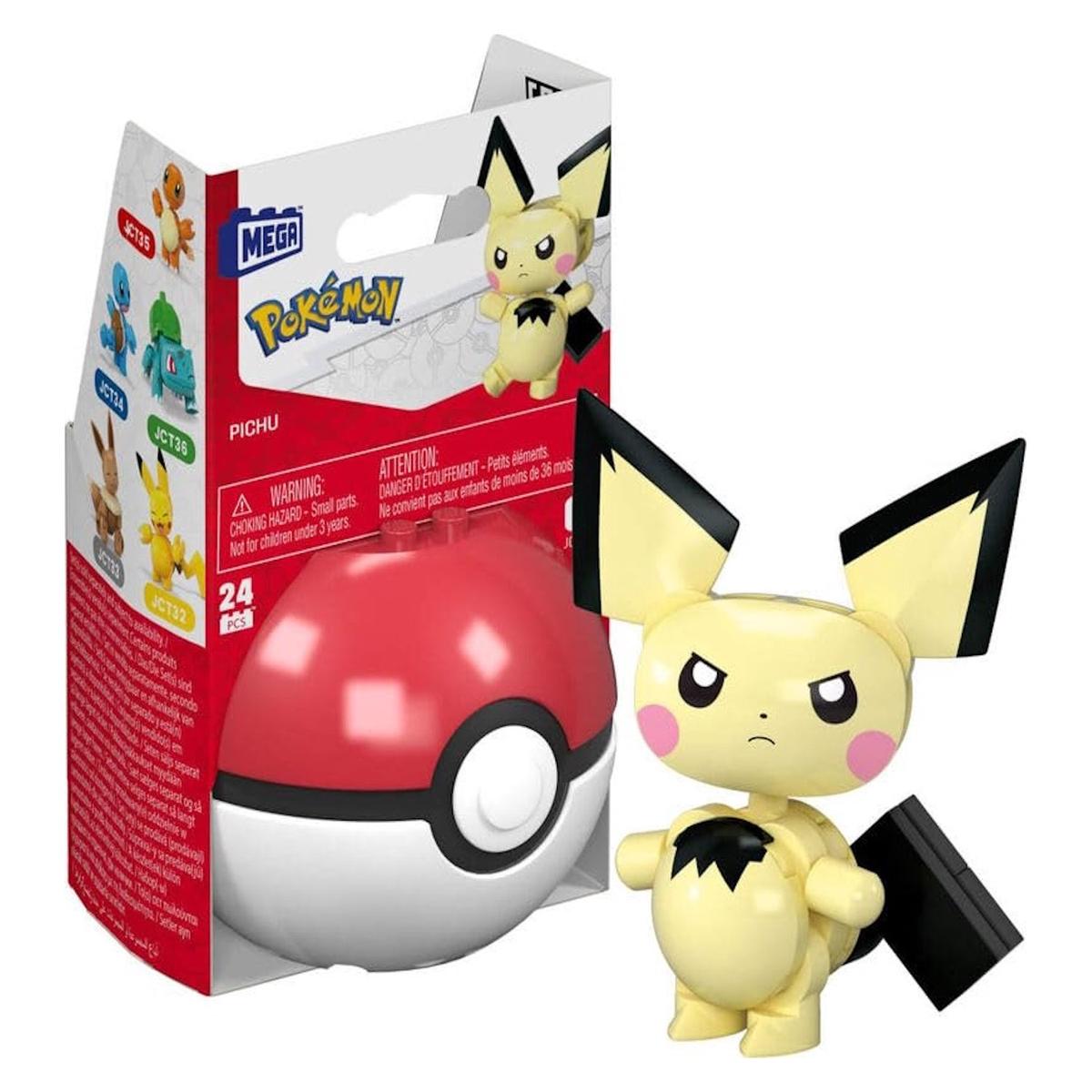 MEGA Pokemon: Pichu Pokeball – 24 Piece Building Set
