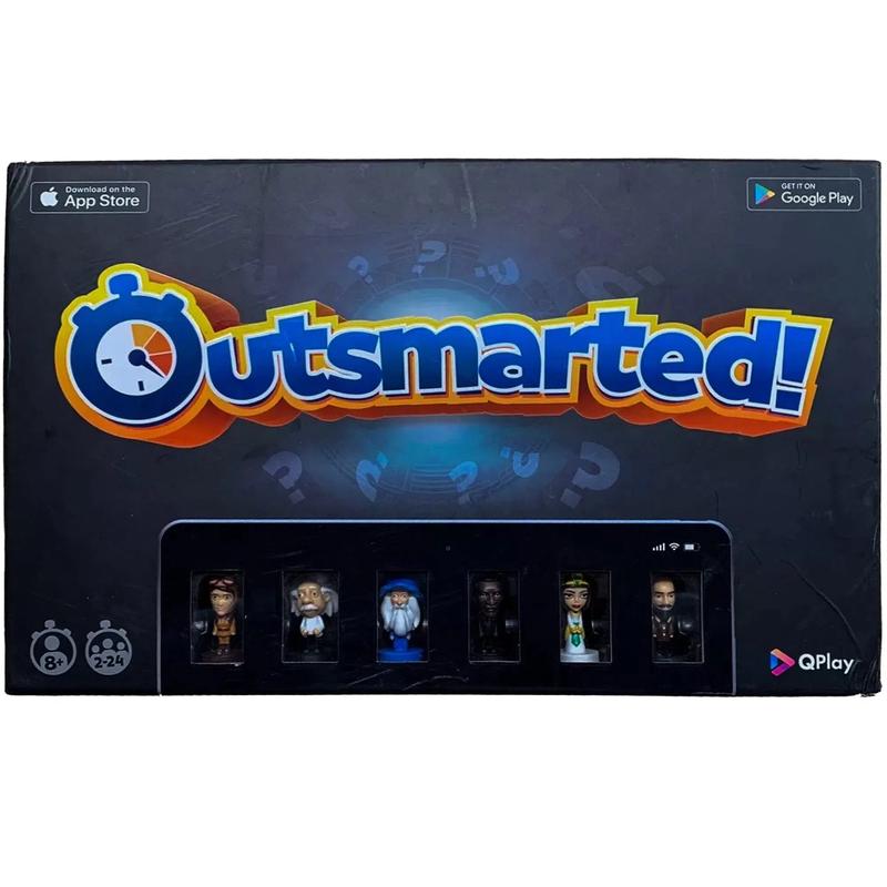 Outsmarted! – Trivia Quiz Show Board Game for Family, Adults, and Children (2-24 Players, Ages 8+) – QPlay