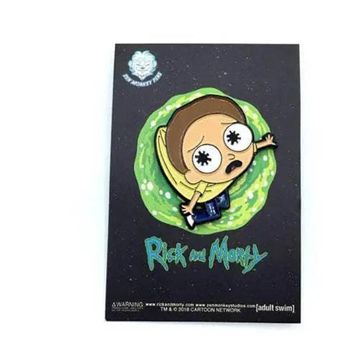 Zen Monkey: Hanging Lil’ Morty – Rick and Morty Enamel Pin