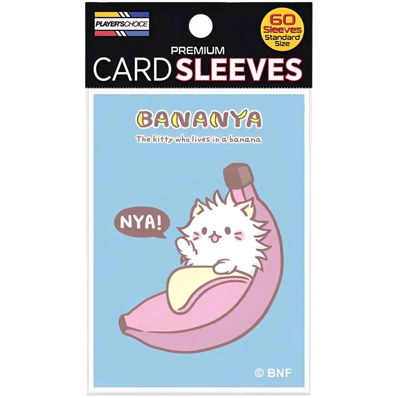 Bananya – Long Hair Bananya Art Blue Premium Protective Card Sleeves (60 Count, Standard Size) – Japanime Games – Player’s Choice Game Accessories Series