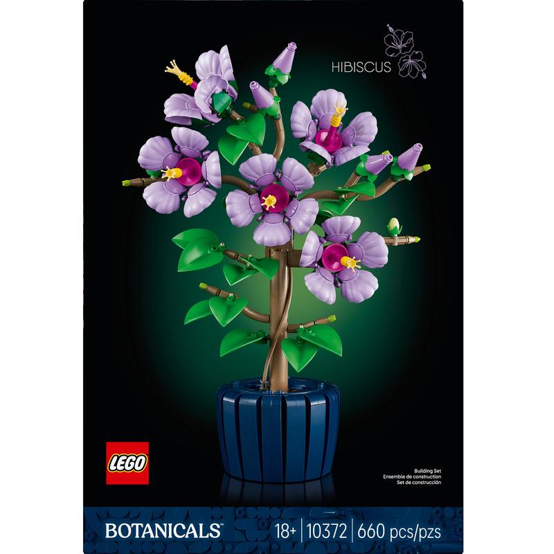 LEGO Botanicals Hibiscus Flower Building Set 10372