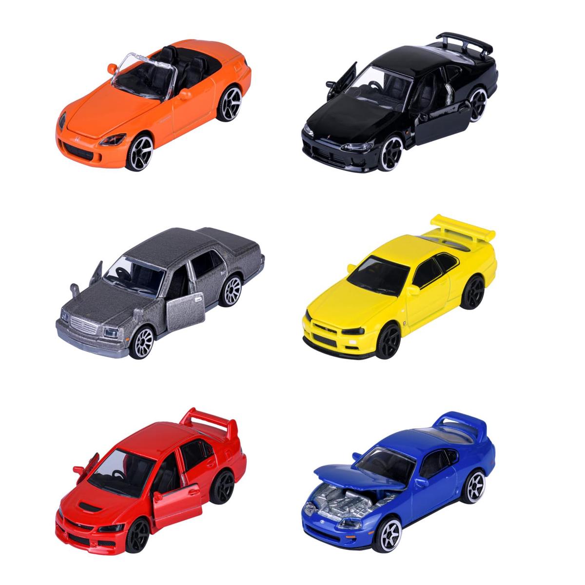 Majorette Auto JDM Legends Premium – Metal Toy Car with Freewheel, Suspension & Opening Parts for Kids & Collectors Styles & Design May Vary – Only 1 Model Included