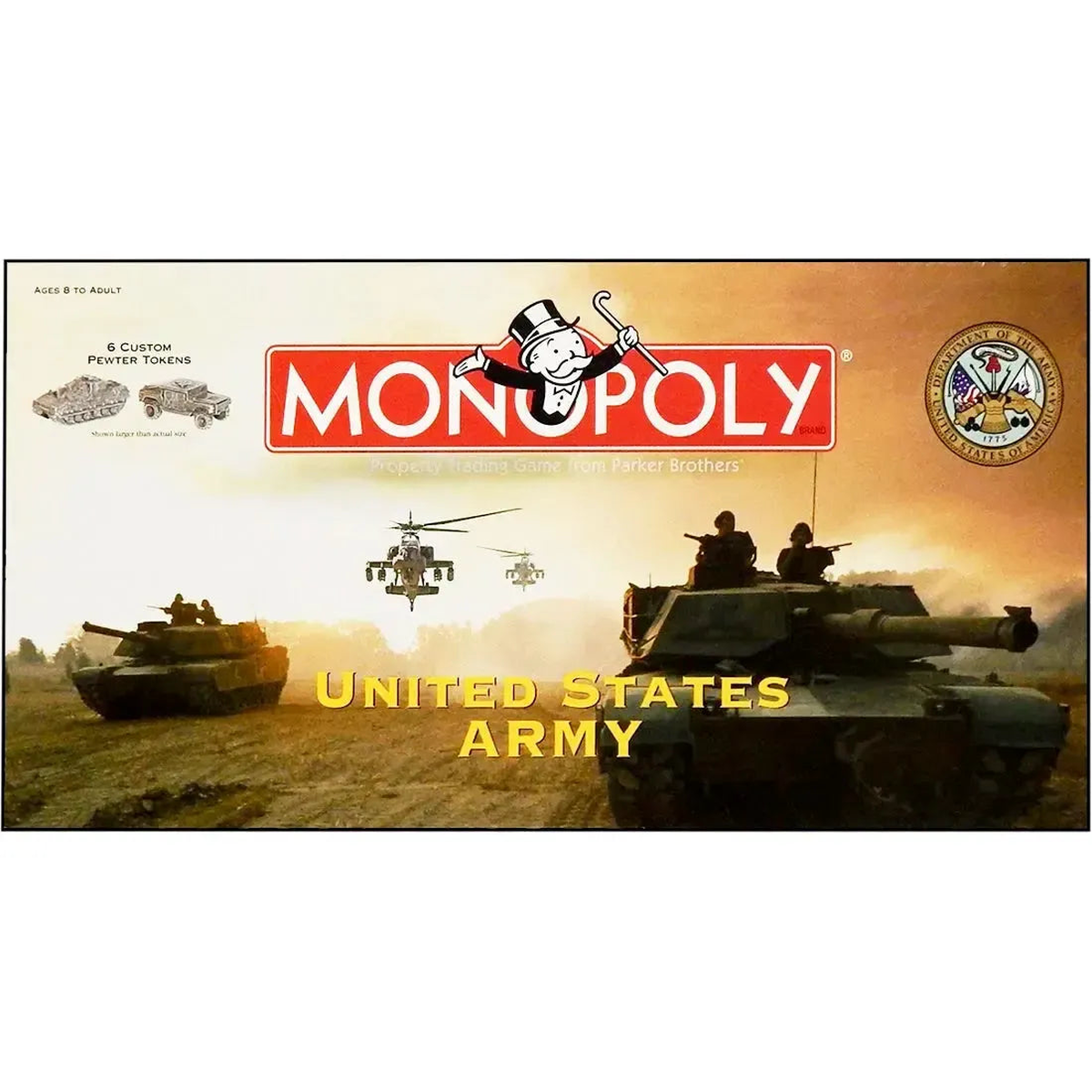 Monopoly: United States Army Edition – Competitive War Board Game for Family, Adults, and Children – USAopoly