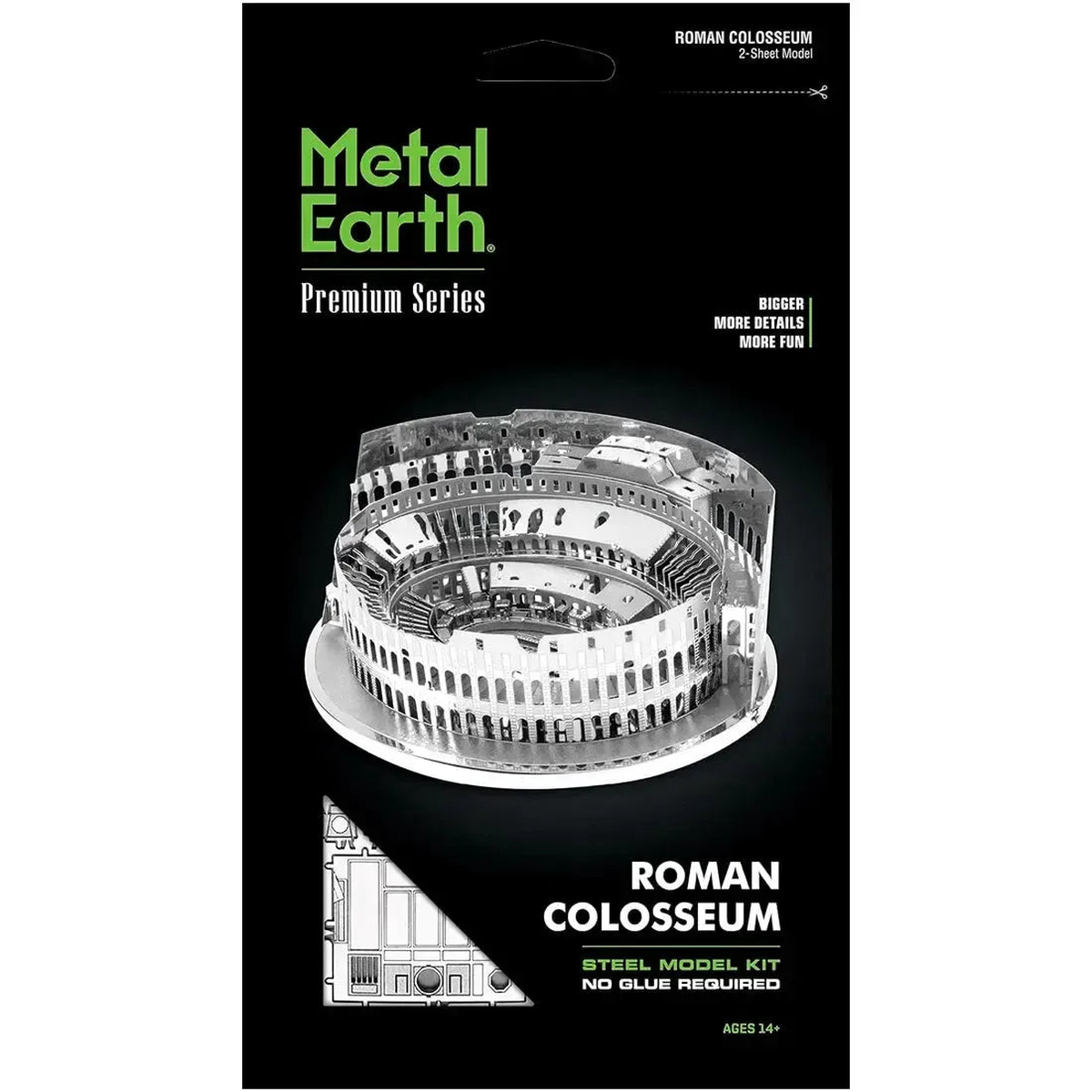 Unpainted Roman Colosseum Ruins Figure Model Kit – Fascinations – Metal Earth Premium Series