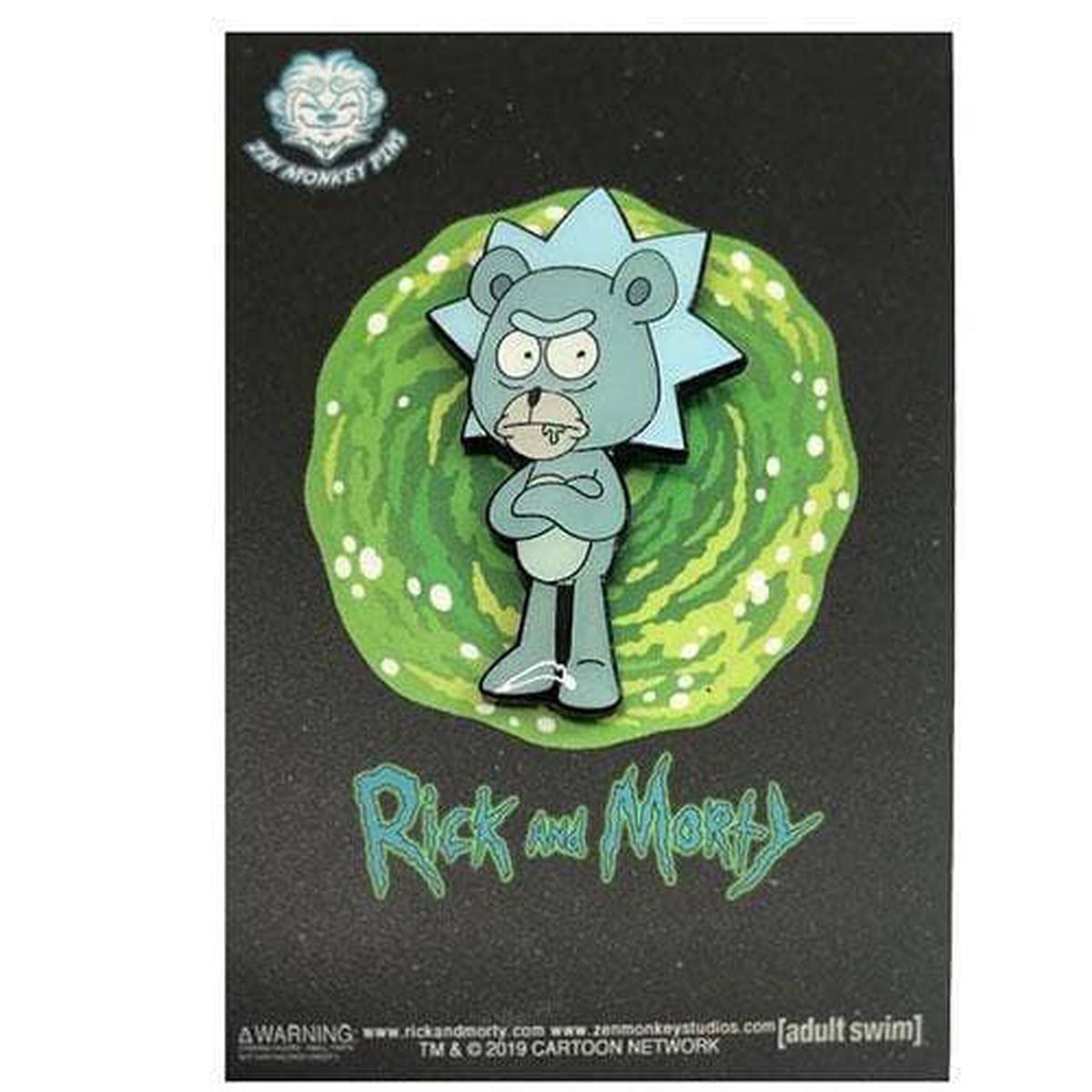 Zen Monkey: SEASON 4 EPISODE 1 Teddy Rick – Rick and Morty Enamel Pin