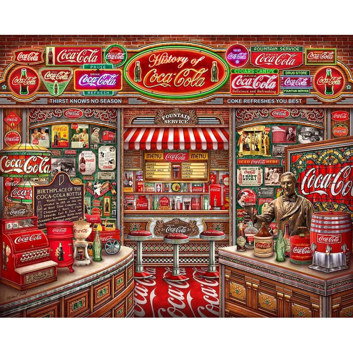 Coca Cola History Puzzle 33-10894 1000-piece