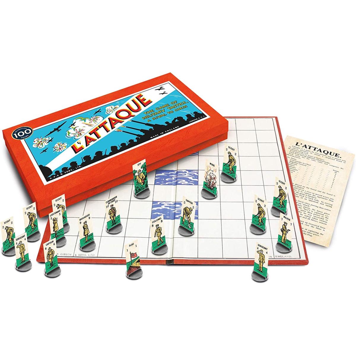 Gibsons L’Attaque Two Player Strategy Game in Vintage Look Box