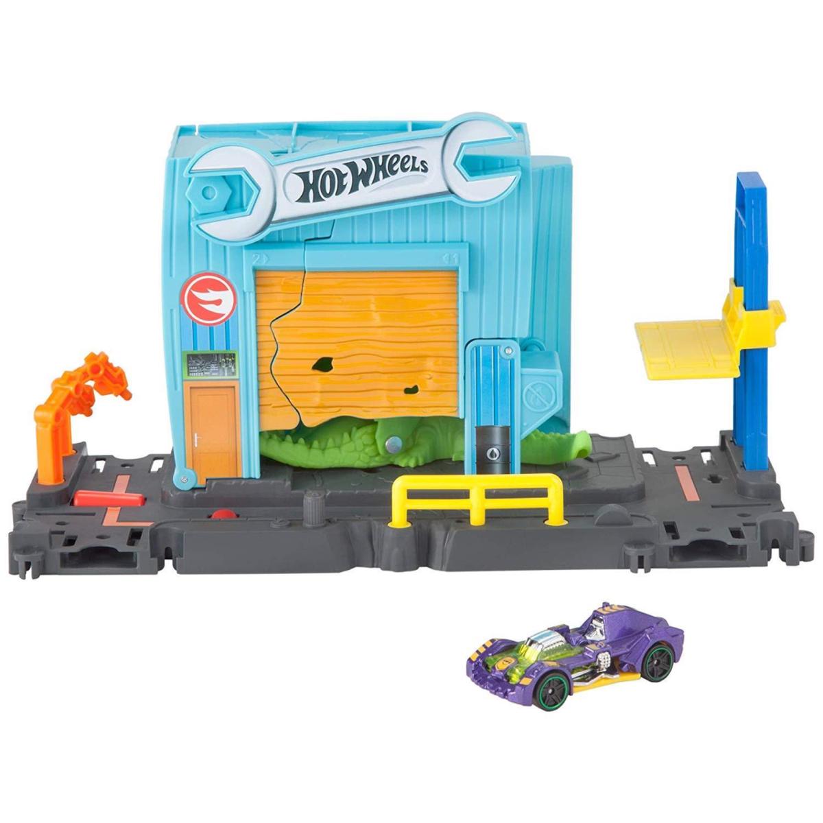 Hot Wheels FNB06 City Gator Garage Attack Play Set