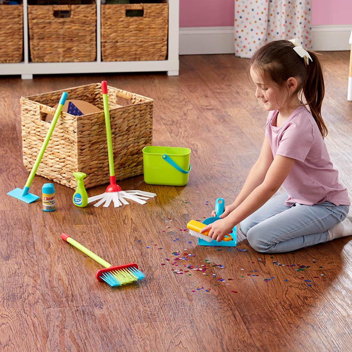 Kids’ Cleaning Fun Play Set – 8 Colorful Pieces for Imaginative Play
