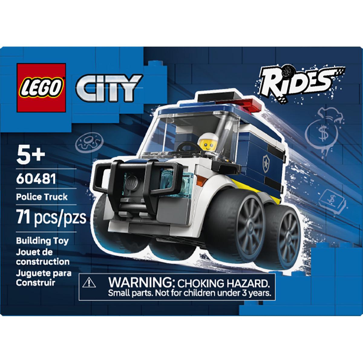 LEGO City Rides – Police Truck Toy Building Set 60481