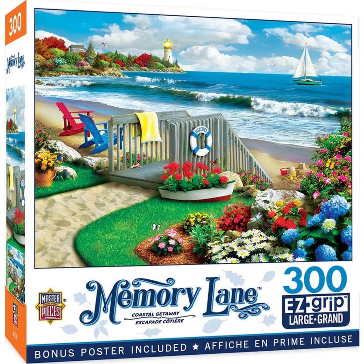 Memory Lane – Coastal Getaway 300 Piece EZ Grip Jigsaw Puzzle 32077