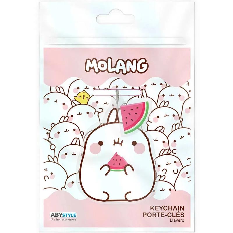 Molang – Hungry Molang Keychain with Watermelon Charm (Acrylic) – ABYstyle