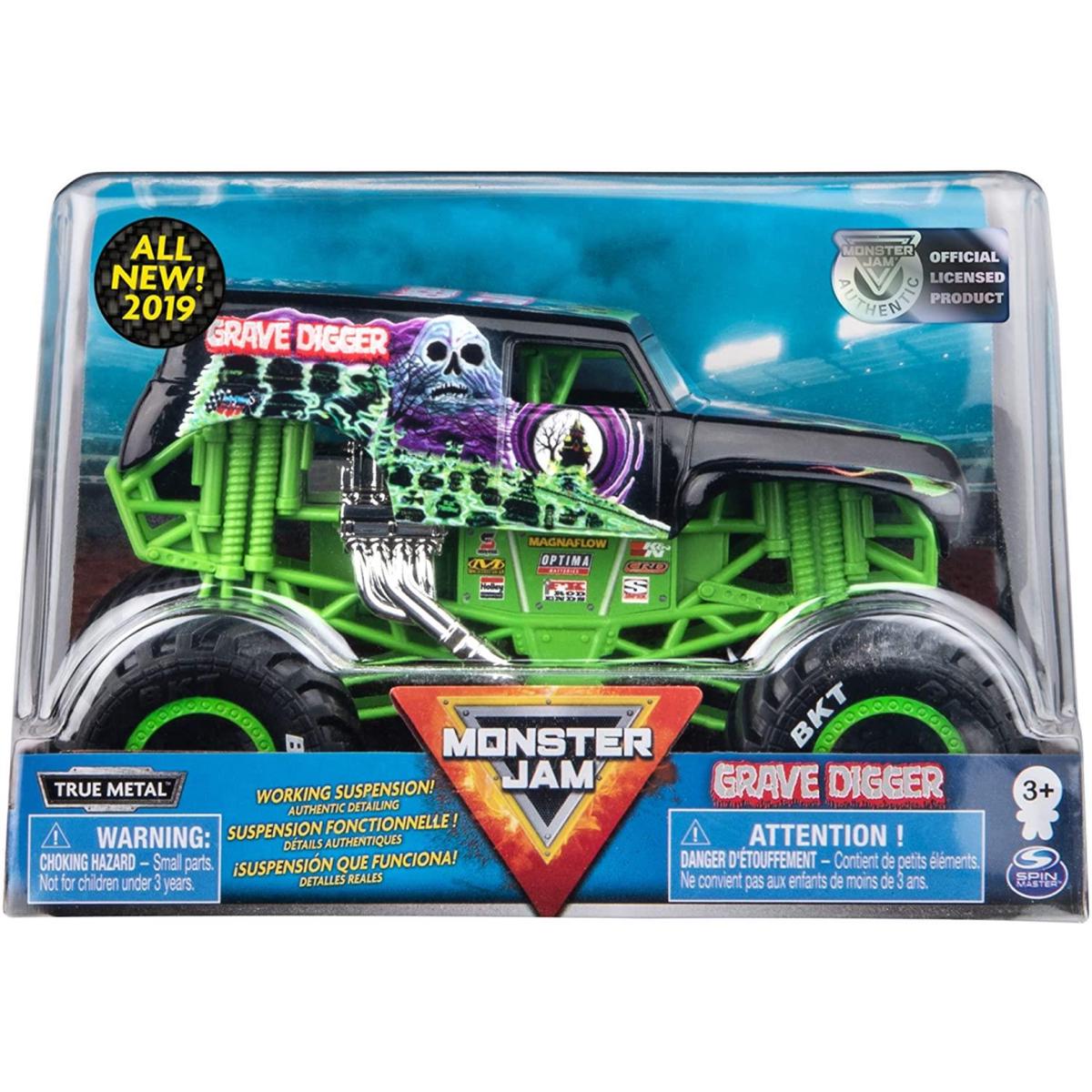 Monster Jam Die-cast Grave Digger Monster Truck 1 : 24 Scale