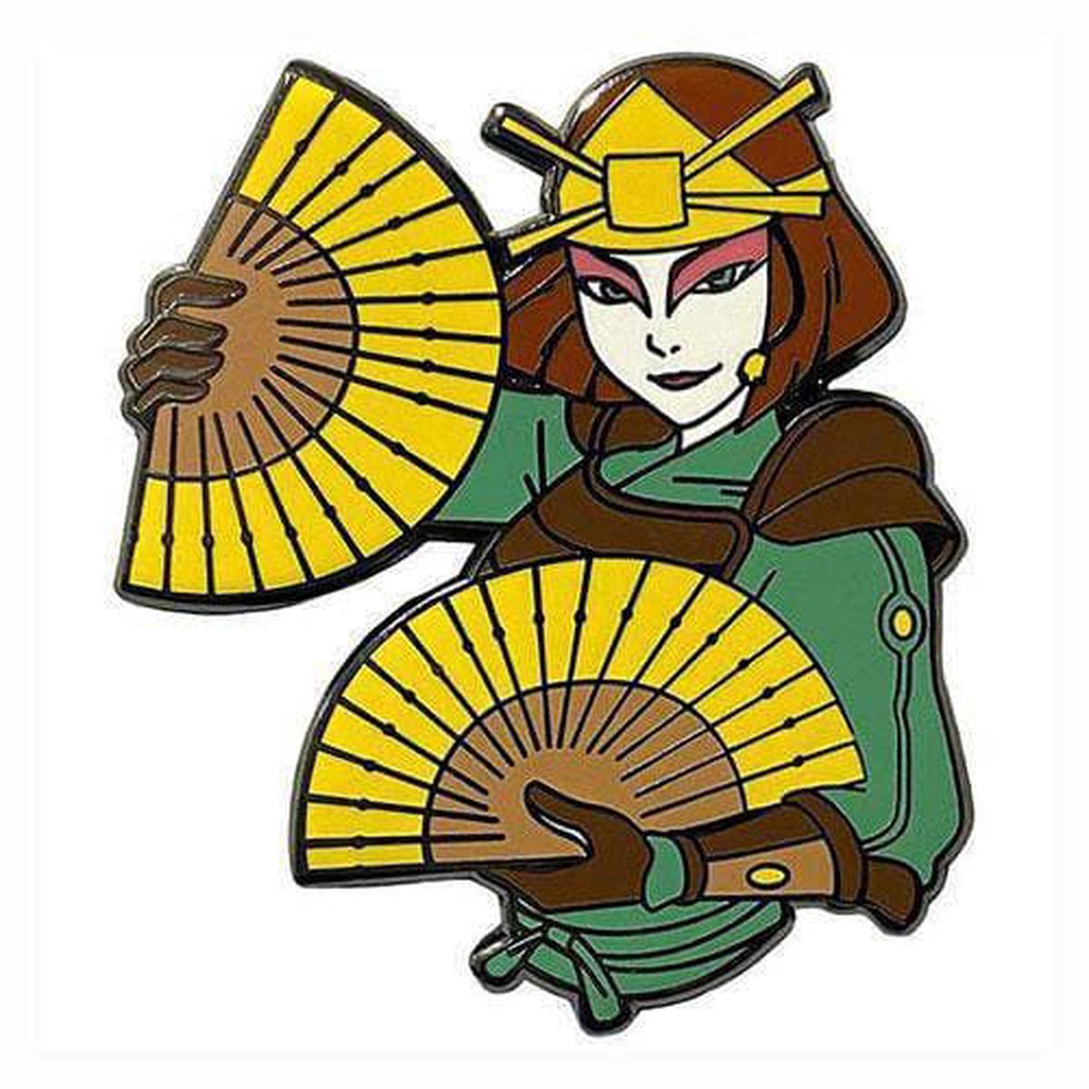 Zen Monkey Suki and Her Fans – Avatar The Last Airbender Enamel Pin
