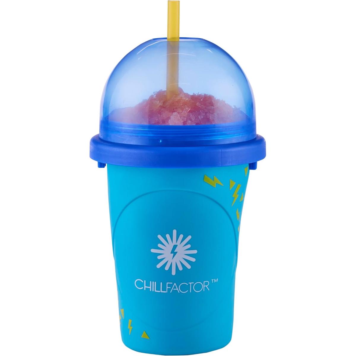 Chillfactor Reusable Home Made Slushy Maker – Totally Cool Blue